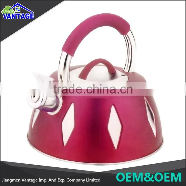 Stainless Steel Mirror Polished Tea Kettle Flat Bottom Whistling Kettle With Handle photo-2