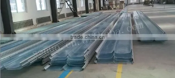 FRP Double Layers Skylight Sheet With Steel Edge photo-3