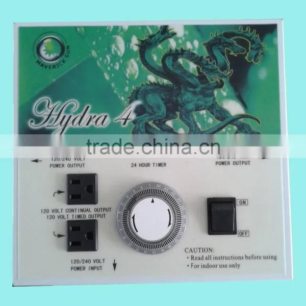 Hydroponic lighting system controller hydra 4 24 Hour Timer Switch / 24 hours mechanical timer / 24hrs grounded grow light timer