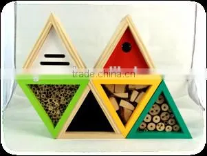 Small Hanging Manufacturer Decorated Eco-friendly Wooden Insect House photo-6