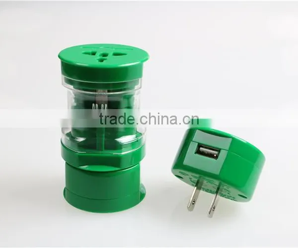 2016 Promotion Gift Item Multi World International Travel Adapter Low Price With USB Port From China Factory Directly photo-6