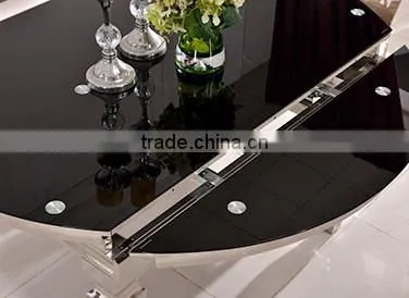 TH389 Fashionable Glass Top Adjustable Height Dining Table Adjustable Table photo-4