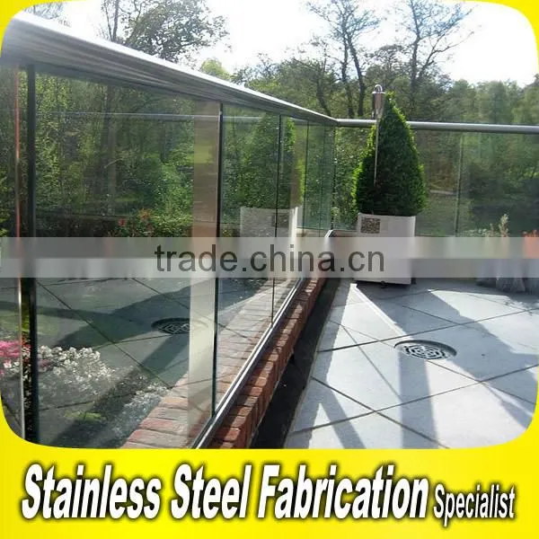 Fine Art 304 Stainless Steel Balcony Railing Design Glass photo-5