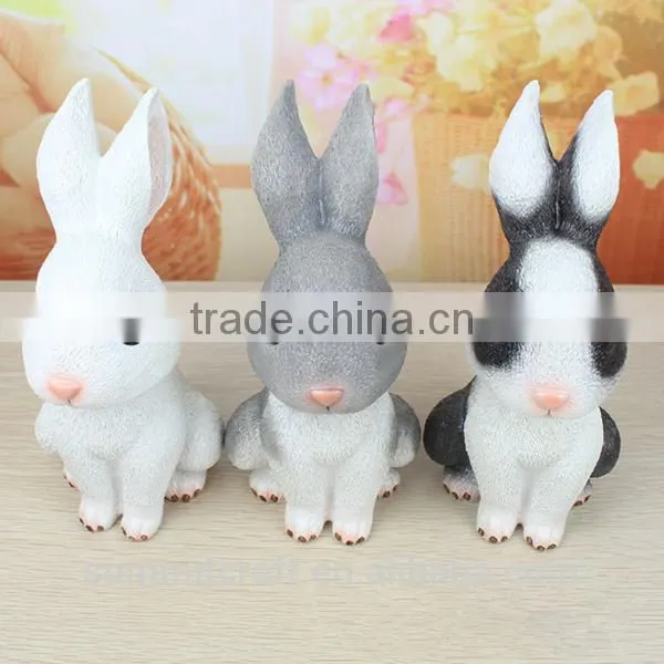 Novelty Resin Rabbit Bunny Piggy Banks Money Saving Box photo-2