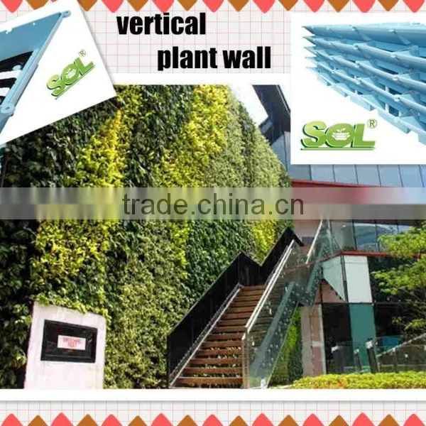 Hanging on Wall Vertical Garden Pot Plastic Green Wall Planters photo-6