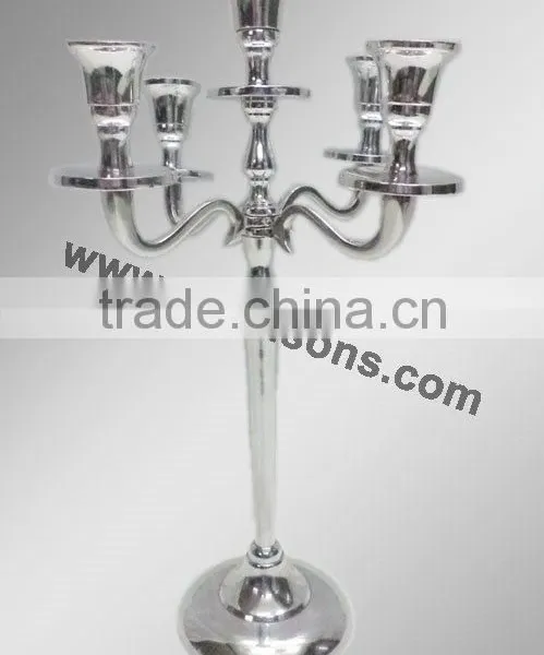 Wedding Candelabra/Antique Aluminium Candelabra With Silver Finish photo-5