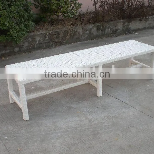 Garden Furniture Simple Aluminum Rattan Bench