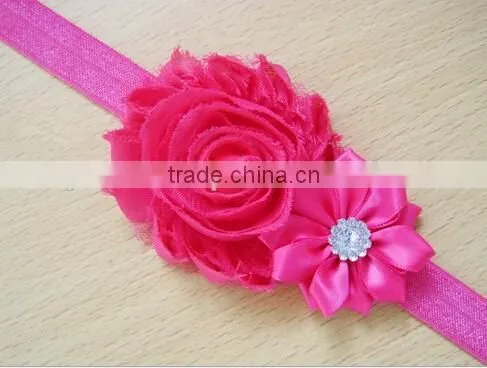 Cute Fabric Flower Hair Scrunchies for Kids photo-3