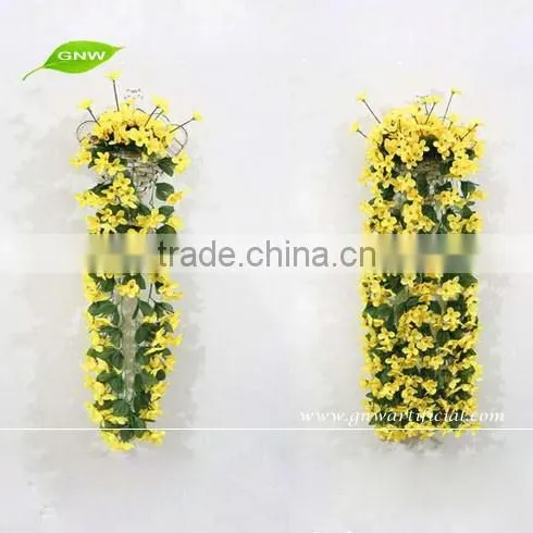 GNW FLV04 Customized Length Plastic Artificial Flowers Vine Green Leaf Hanging Vine photo-4