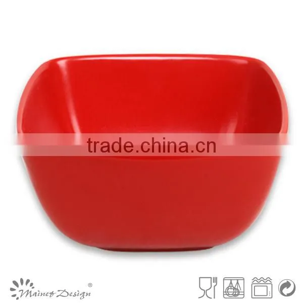 Stoneware Bowls Solid Glaze 5.7inch Ceramic Square Bowls photo-2