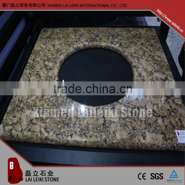 Polished New Crema Marfil Prefab Marble Kitchen Countertop photo-4