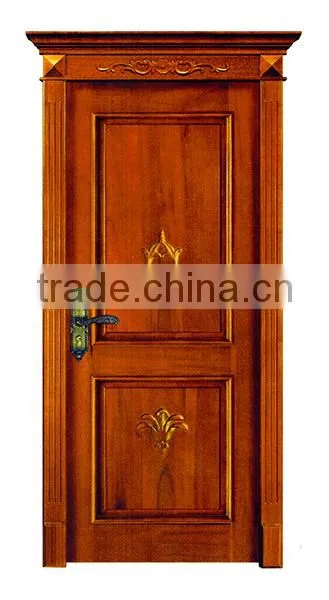 Elegant Noble Carved Solid Wood Entry Door for Residential House in American Style BF11-12191a photo-5
