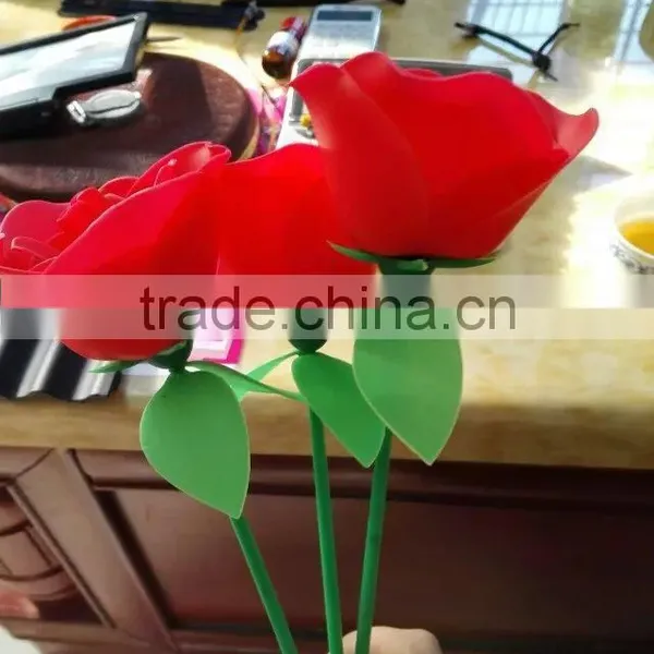 2015 Beautiful Fashion Siicone Rose Flower for Girls Gift photo-2
