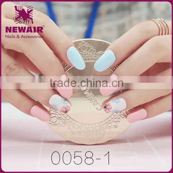 2017 DIY Oval Full Cover Artificial Art Design Nails photo-5