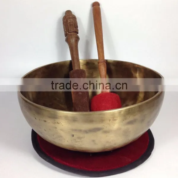 High Quality Handmade in Nepal Special Antique Look Singing Bowl photo-4