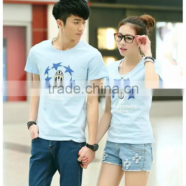 2016 Wholesale Promotional t Shirt Promotional Gift Couple T-shirt