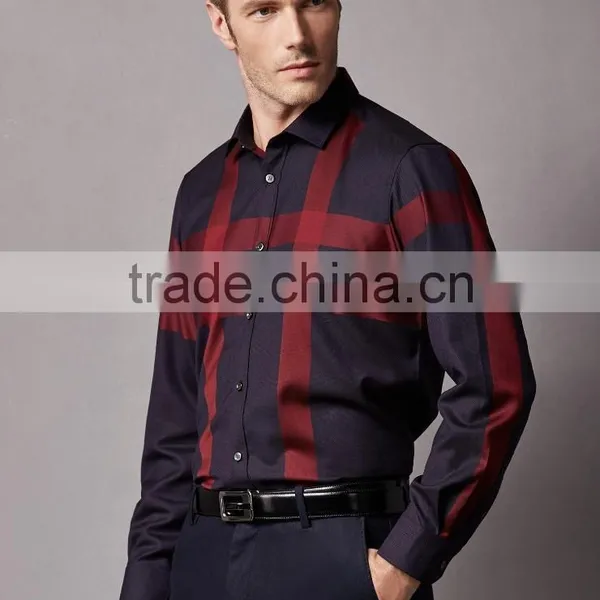 New Design Buffalo Plaid Cotton Men Shirt BSL0065 photo-3
