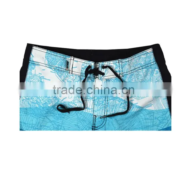 Mens Board Shorts Polyester Summer Full Print Beach Shorts photo-6