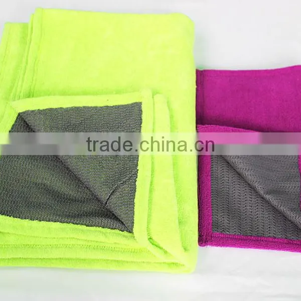 Wholesale Eco-friendly Anti Slip Microfiber Yoga Towel With PVC Net photo-5