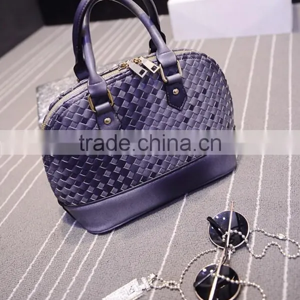 DY0053Z Europea Fashion Ladies pu Knitted Tote Bag Hot Sale Tote photo-2