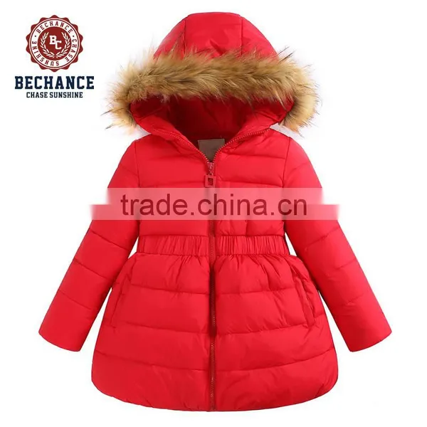 H1022 Kid's Winter Jackets Faux Fur Clothing Down Coat for Girls photo-2