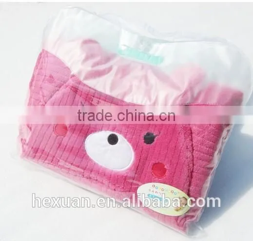 Infant Baby Towel Bath Towel With Hat Baby Hooded Bath Towel photo-3
