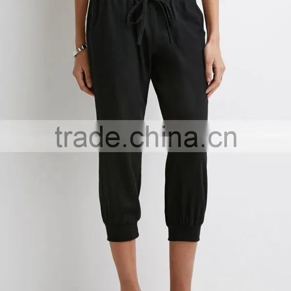 2015 Fashion Free Style Customize Linen Capri Joggers Women Clothing Dongguan Products Yoga Pants