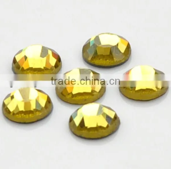 Crystal Glass DMC Hot Fix Rhinestones With Strong Glue in Jonquil photo-6