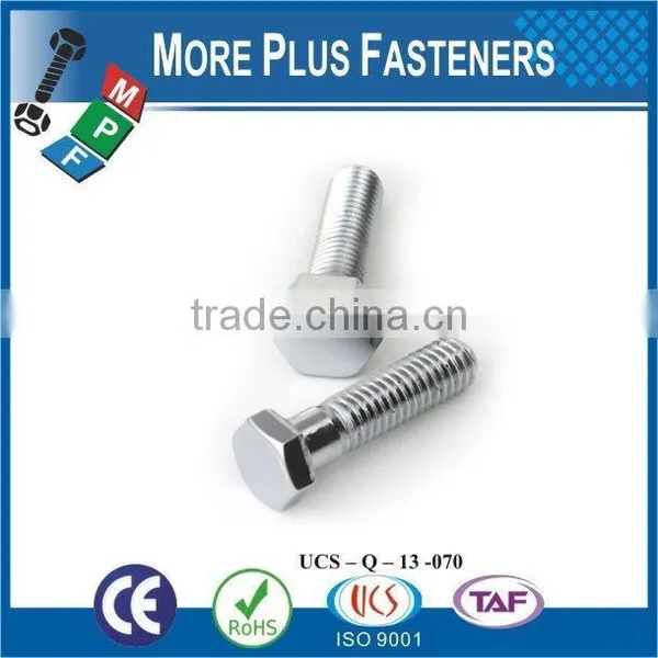 Made in Taiwan High Quality Stainless Steel Hex Head Bolt Hex Bolt Hexagon Bolt photo-6