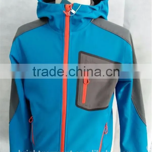 Velcro Cuffs Windproof, Waterproof & Breathable Man Yellow Tactical Softshell Jacket photo-2