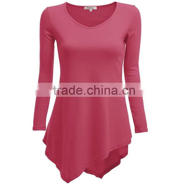 Women's Beaded Side Seam Ladies Uniform T-shirt Blouses photo-5