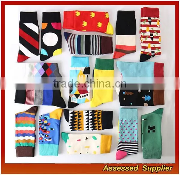 WH-125 New 2017 Cheap Hot Selling Happy Business Wholesale Elite Mens Socks for Half Price Promotion photo-2