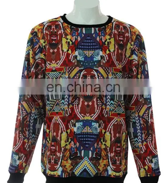 Fashion Printing Customise Sublimation Sweater Crew Neck Sweater photo-3