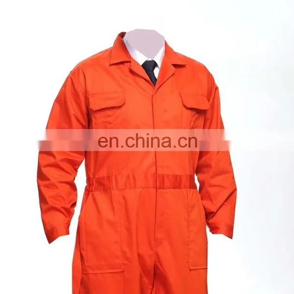 Hot Selling OEM Factory Bright Orange 100% Cotton Professional Safety Coverall Workwear photo-4