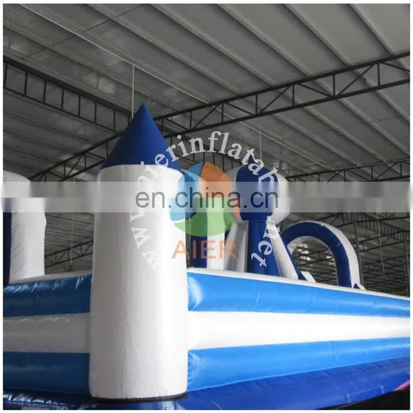 Clear Bule and White Inflatable Funland, Commercial Funland City for Sale photo-3