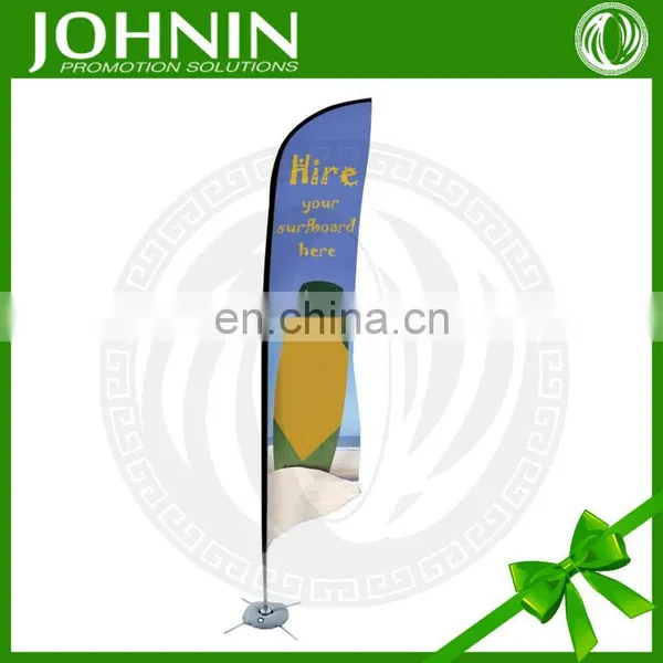 Promotional Advertising Custom Fabric Knitted Polyester Feather Flag photo-2