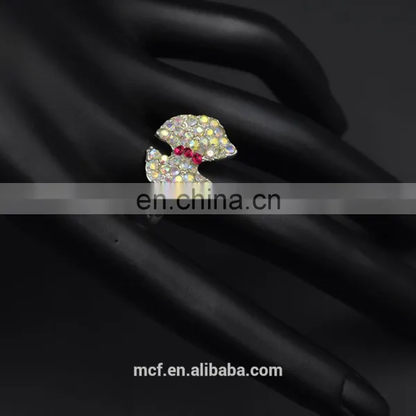 MCR-0038 Fashion Latest Wings Shaped Novel Ring Designs for Girls photo-5