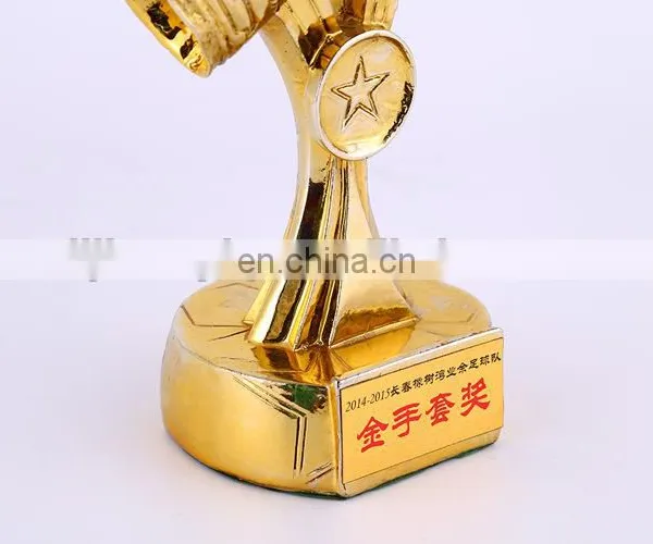 2016 New Design Gold Glove Resin Trophy Custom Wholesale photo-3