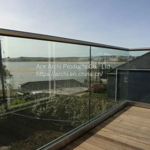 Aluminum U Channel Base Glass Railing Terrace Fence for Balcony photo-2
