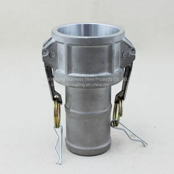 Aluminum Female Coupler Hose Shank Type C Camlock Coupling Fittings