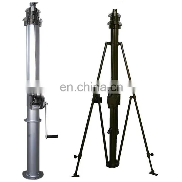 13 Foot Telescoping Small Crank Mast Pole Tripod photo-3