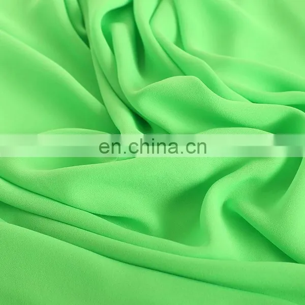 Chinese Supplier 75D Polyester Moss Crepe Fabric Soild Color High Quality Moss Crepe Fabric photo-3