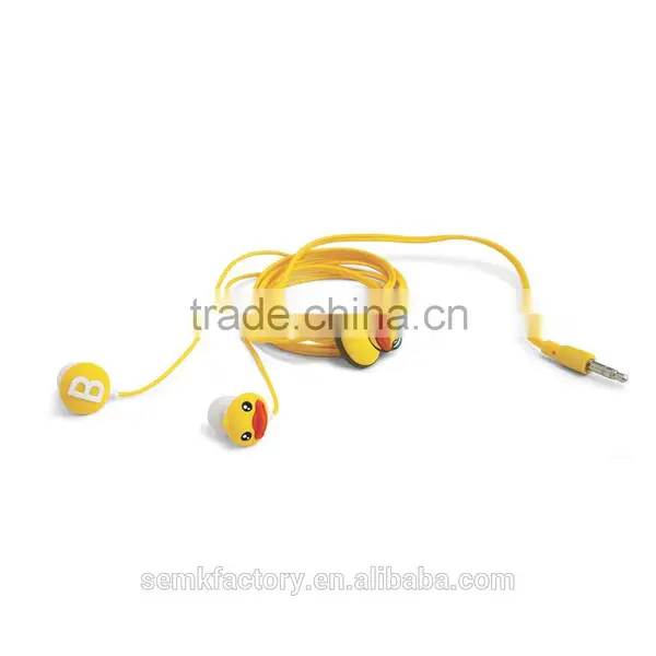 Novelty Design Plastic Silicone Rubber Animal Shaped Earbuds With Logo photo-2