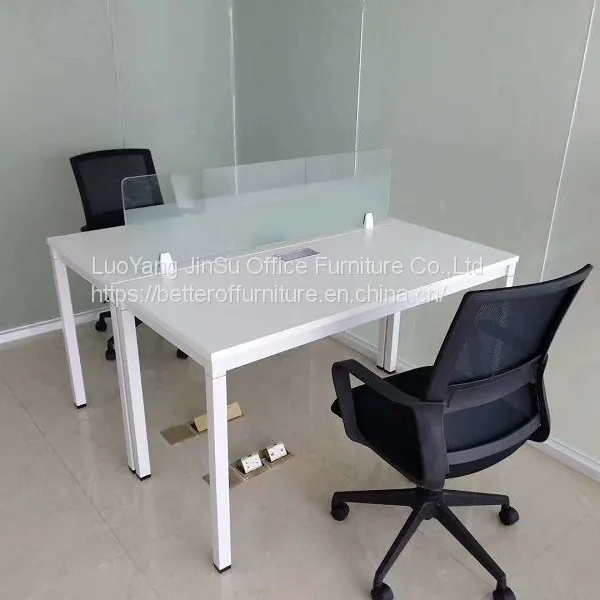 2 Person Face to Face Steel Frame and Wooden Top Office Desk 1200x1200 1400x1400mm photo-2