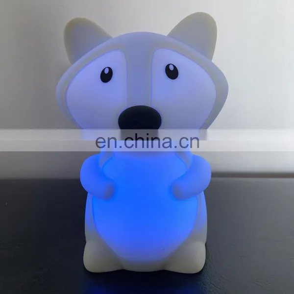 USB Rechargeable Animal Silicone Lamps LED Nursery Night Lights for Kids photo-3
