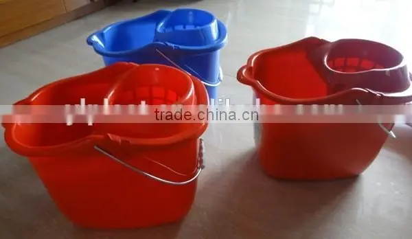 Cheap Price Plastic Cleaning Mop Bucket With Wheels and Wringer photo-3