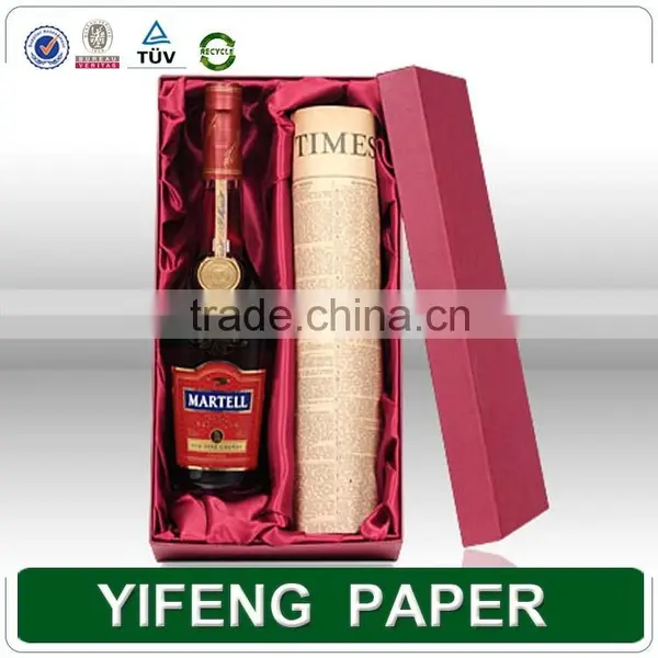 Custom Color Printing Fashionable Champagne Box Wine Carrier photo-3