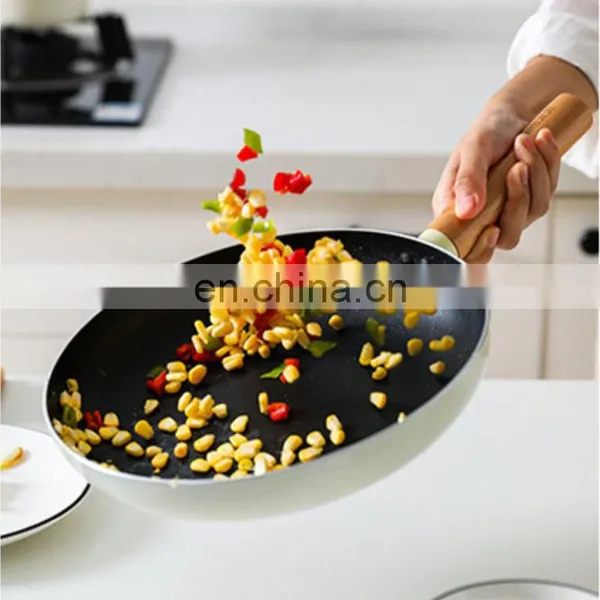 Korean Luxury White German Pans Camping Kitchen Pots Cooking Non Stick Cookware Set photo-3