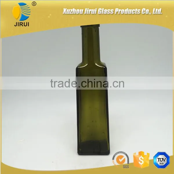 260ml Square Amber Glass Wine Bottle With High Quality photo-2