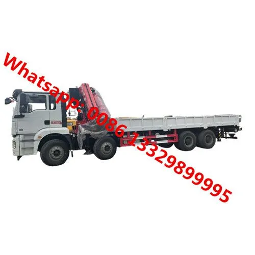 Customized SHACMAN Brand 8*4 LHD 14T Knuckle Crane Boom Mounted on Cargo Truck for Sale photo-2